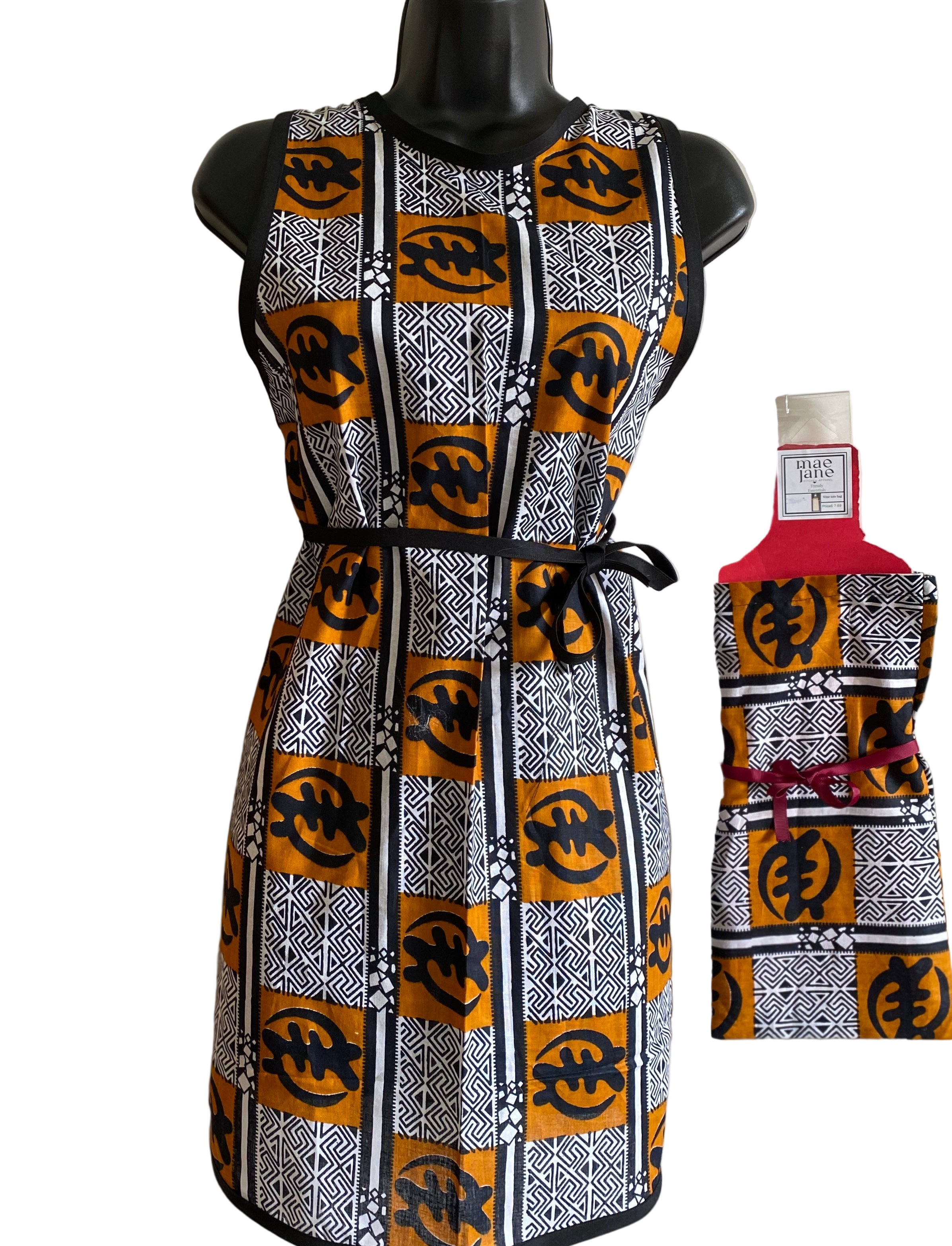 2Pc. Apron Set 1 apron 1 Wine Tote