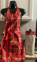 2 Pc. Apron Set 1 Apron 1 Wine Tote